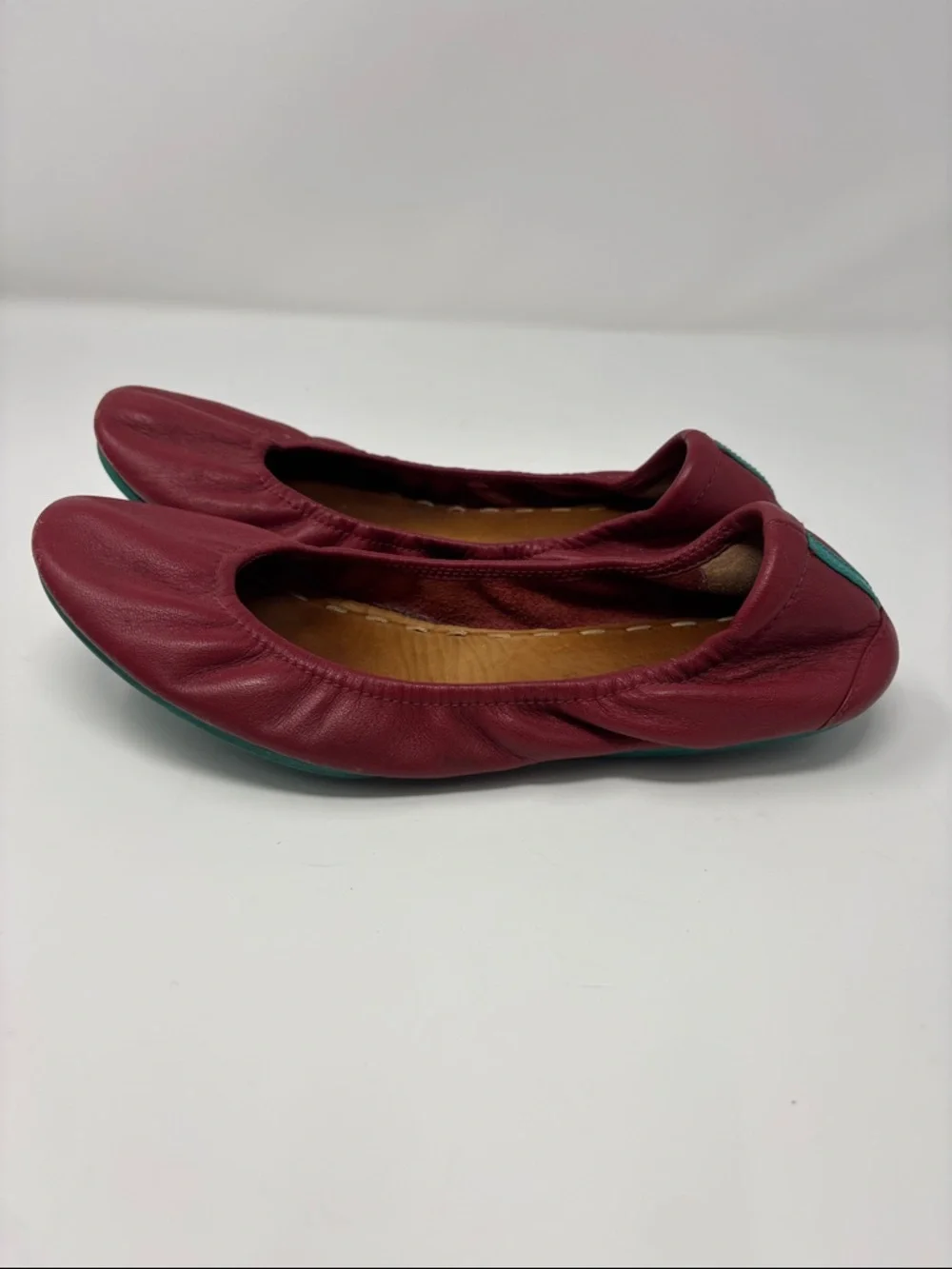 Tieks‎ Women’s Burgundy Leather Ballet Flats 8